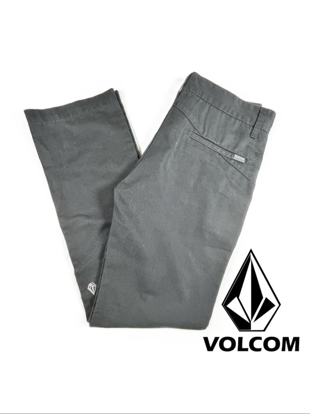 Volcom Youth Frickin Chino Pants - Charcoal - Size 27